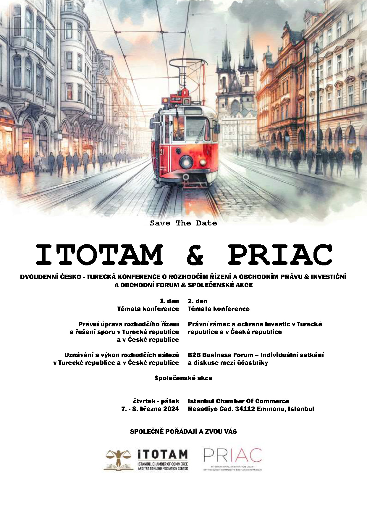 ITOTAM PRIAC Save The Date Flyer CZ